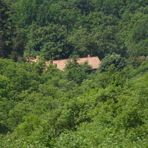 Maison vue de la colline